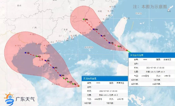 廣東天氣示意圖